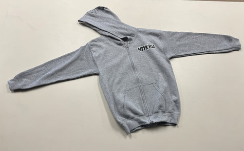 Kids Retro Hooded Zip-Up Sweatshirt