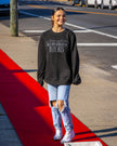 Embroidered Skyline French Terry Crewneck Sweatshirt